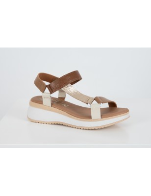 OH MY SANDALS SANDÁLIAS DE CUNHA EM PELE REF: 5940