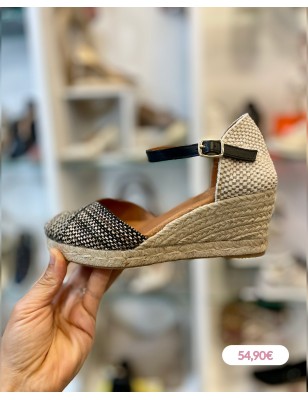 CABRERA IBIZA NEGRO SAPATOS DE CUNHA DE SENHORA  10-5P
