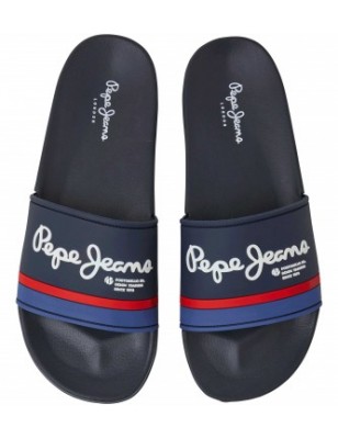 PEPE JEANS SLIDER ORIGINAL BLUE Ref: PMS70160 PEPE JEANS SLIDER ORIGINAL BLUE Ref: PMS70160