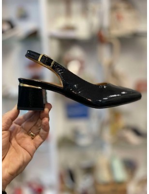 SAMELLI Sapatos Salto Medio Pretos Ref: CF2986
