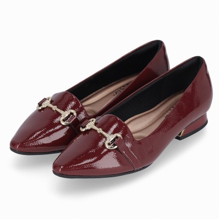 PICCADILLY MAXI - LOADER SILVIA SALTO BAIXO BURGUNDY  REF: 279050-4