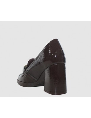 PICCADILLY SAPATO DE SALTO ALTO CACAU VERNIZ GLOSS REF: 343009-6