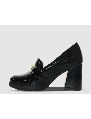 PICCADILLY SAPATO DE SALTO ALTO PRETO VERNIZ GLOSS REF: 343009-7