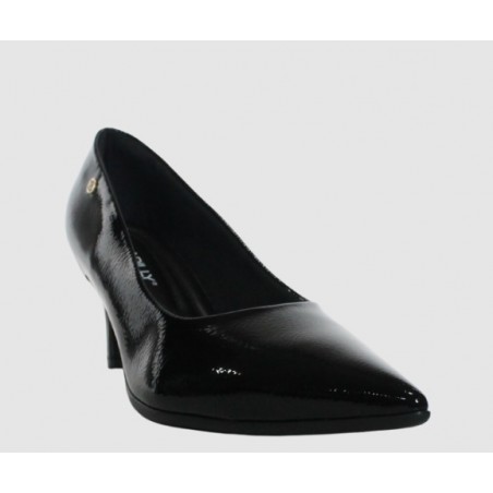 PICCADILLY SAPATO PRETO DE VERNIZ GLOSS  REF: 772003-7