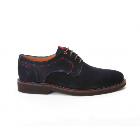 Sapatos Para Homem Em Camurca Azul Estilo Casual Ref: 9383C